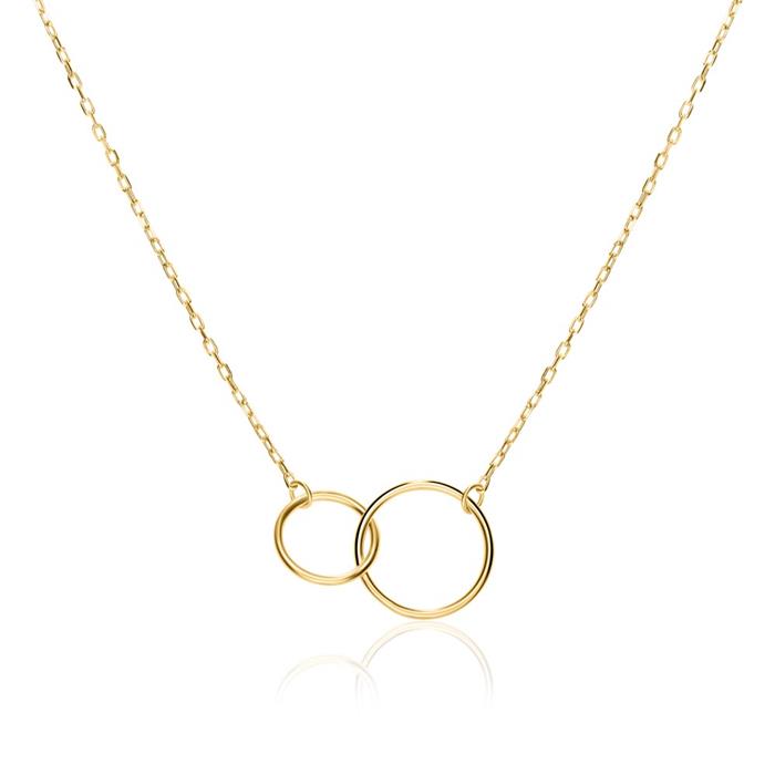 Cadena círculos para mujer en oro 9 quilates