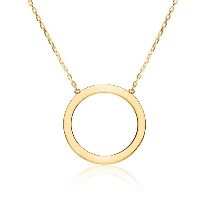 Damenkette Kreis aus 375er Gold