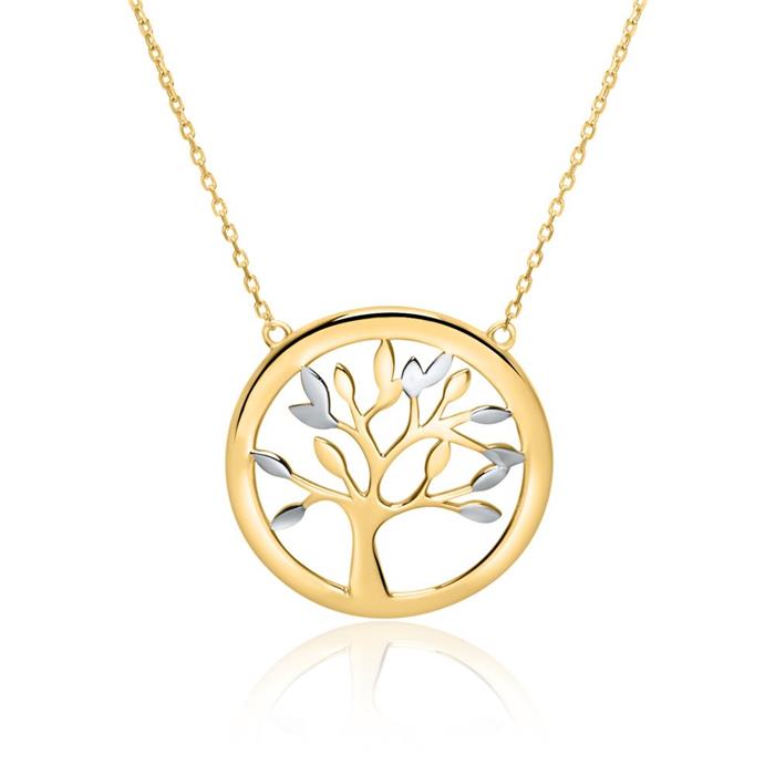 Necklace arbor vitae for women in 375 gold