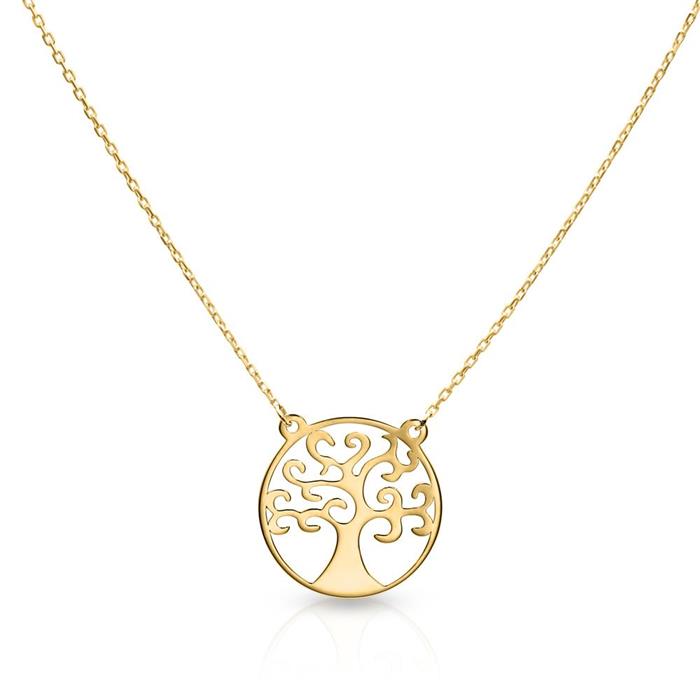 Ladies Necklace Tree Of Life In 9 Carat Gold