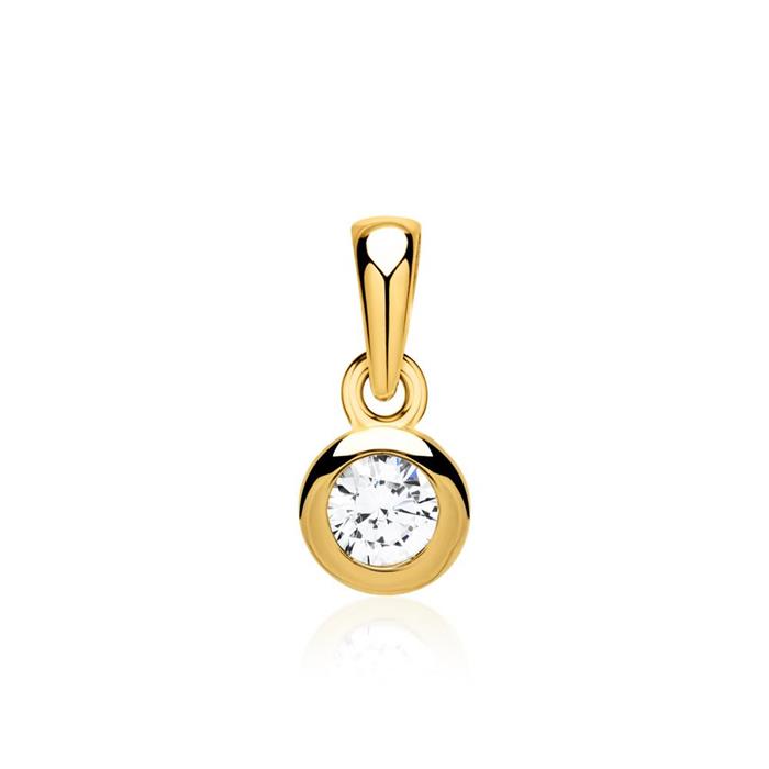 Gold necklace: 8ct yellow gold with pendant