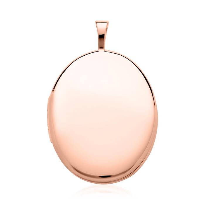 Oval medallion in 585 rose gold engravable