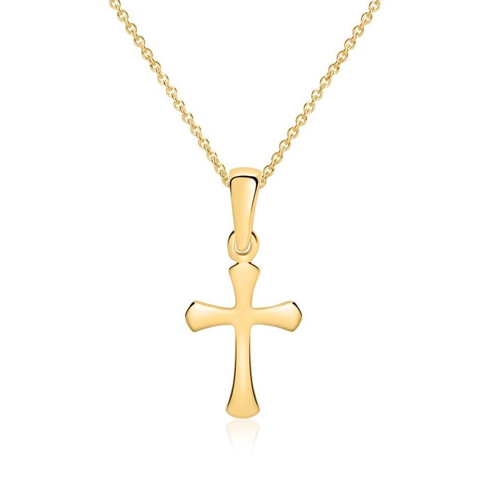 375 gold chain cross