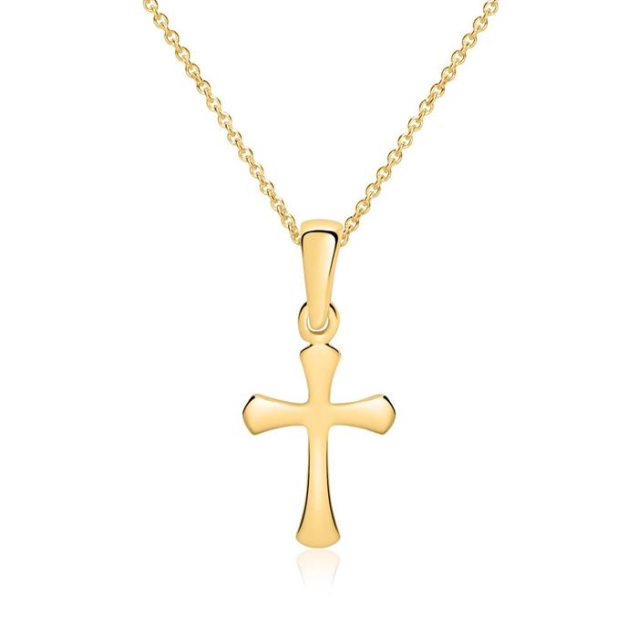 375 gold pendant cross