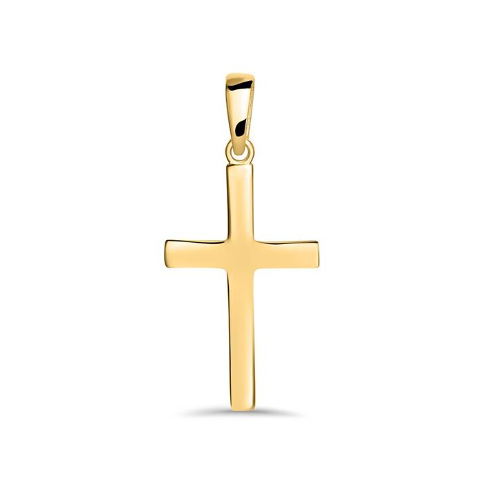 Halskette Kreuz aus 14-karätigem Gold