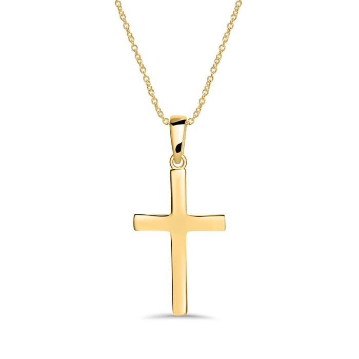 14-karat gold cross pendant