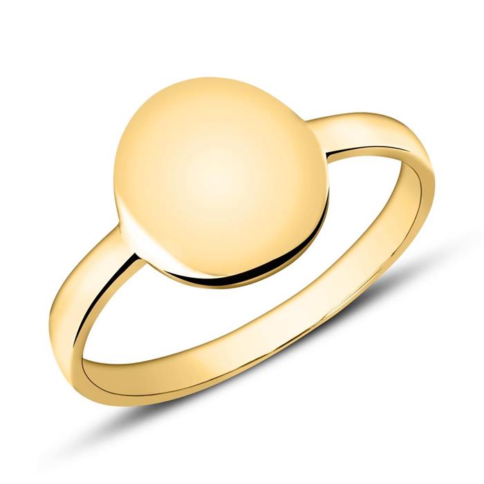 Engravable ring in 9K gold
