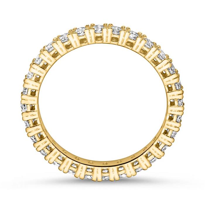Eternity ring voor dames in 8 karaat goud met Zirkonia