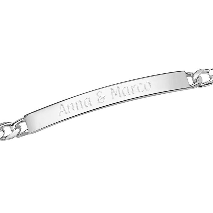 4.5mm sterling silver bracelet engraving
