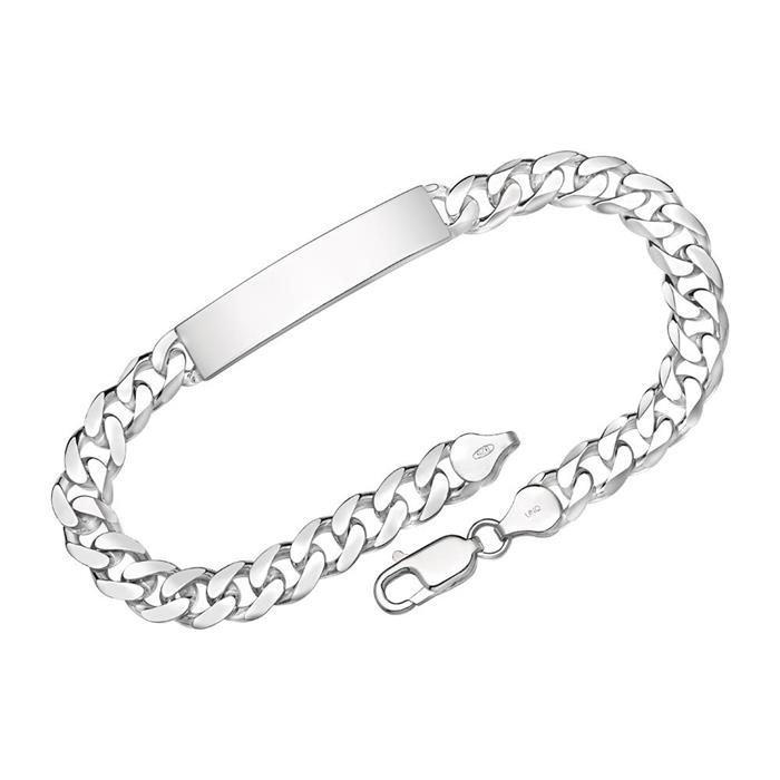 7.5mm sterling silver bracelet engraving