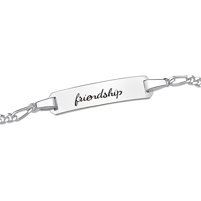 Sterling silver bracelet engraving