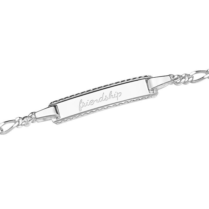 Sterling silver bracelet engraving
