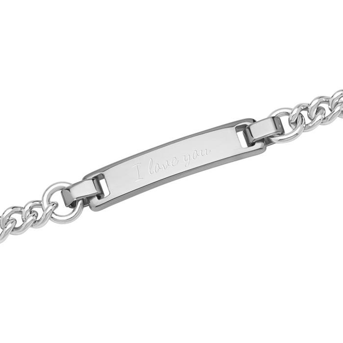 Sterling silver bracelet engraving
