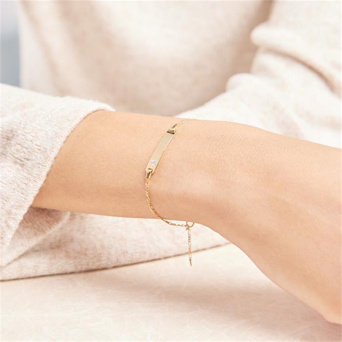 Filigraan 9 karaat gouden armband vlinder