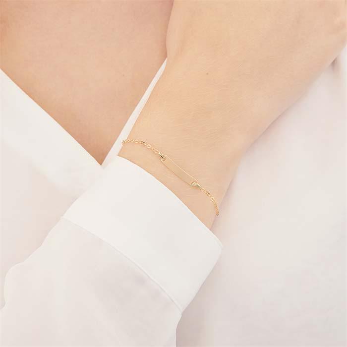 Gravierbares Armband aus 375er Gold