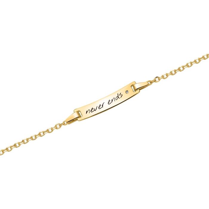 Bracelet for ladies in 14K gold with diamond