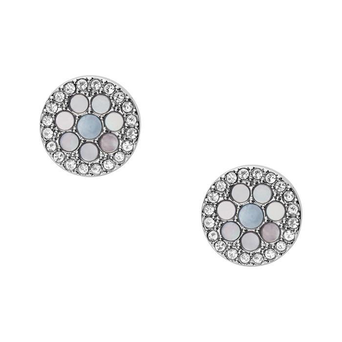 Earstuds Mosaic for ladies made of stainless steel with mother-of-pearl