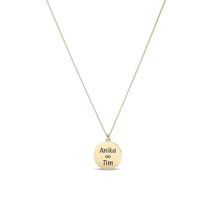 Ladies necklace Little Fortunes stainless steel, gold plated