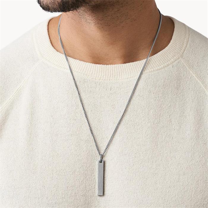 Stainless steel chain for men, engravable