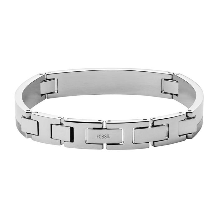 Men's engravable bracelet chevron in stainless steel