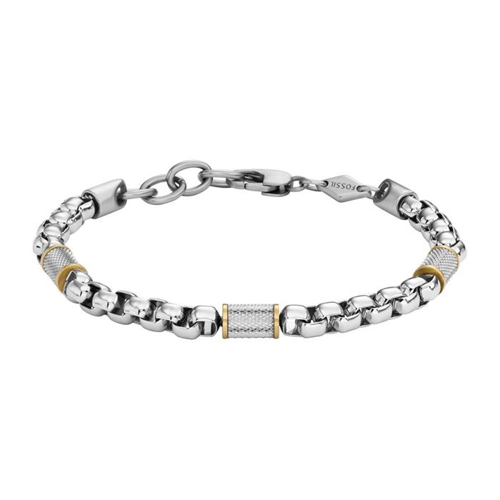 Bracelet all stacked up for men in stainless steel