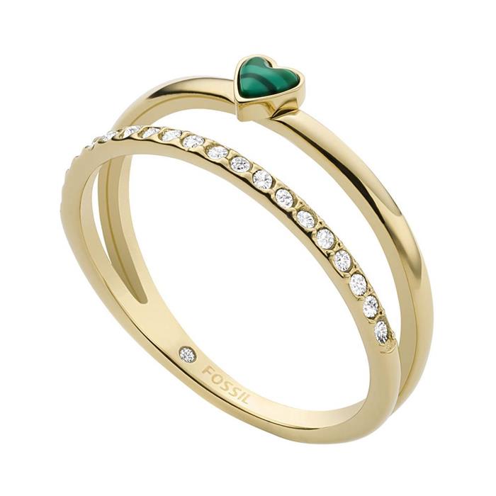 Modern Meadows Ring For Ladies In Stainless Steel, Gold