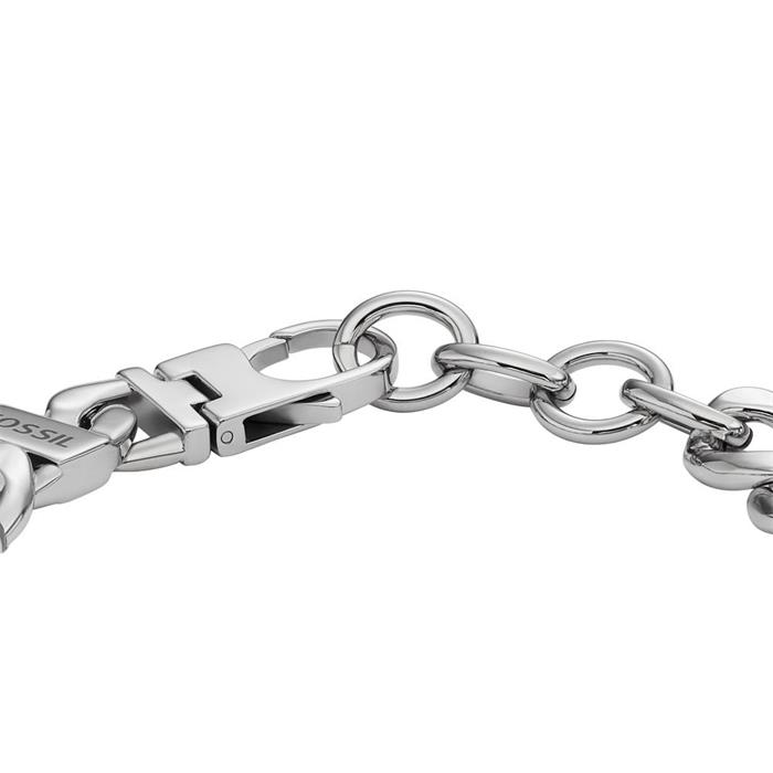 Drew stainless steel bracelet for men, engravable