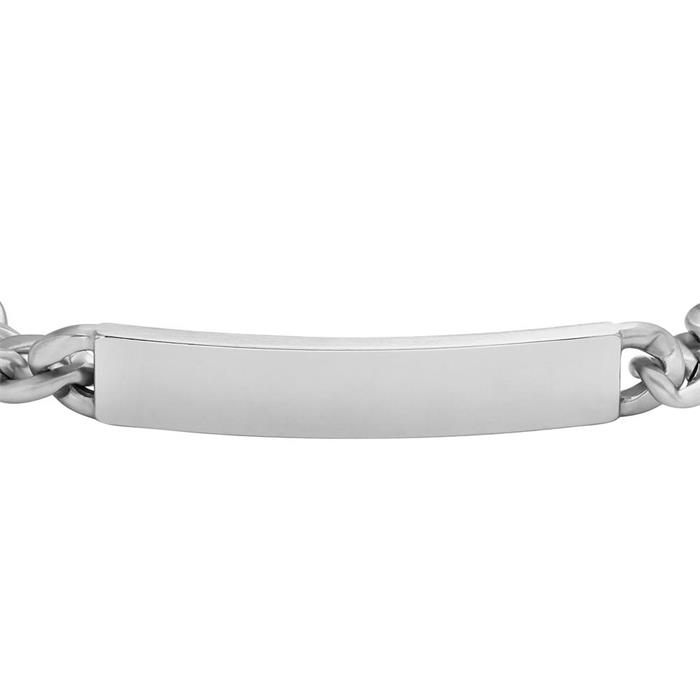 Drew men's bracelet in stainless steel, engravable