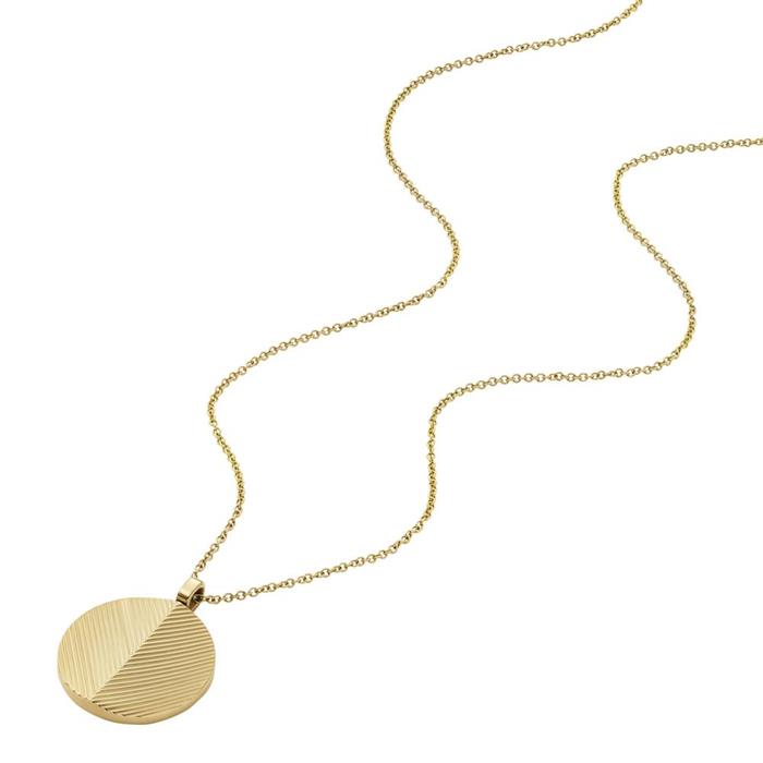 Ladies engraving necklace harlow in gold-plated stainless steel