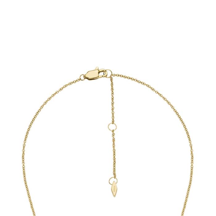 Cadena harlow grabado para mujer en acero inoxidable, chapado en oro