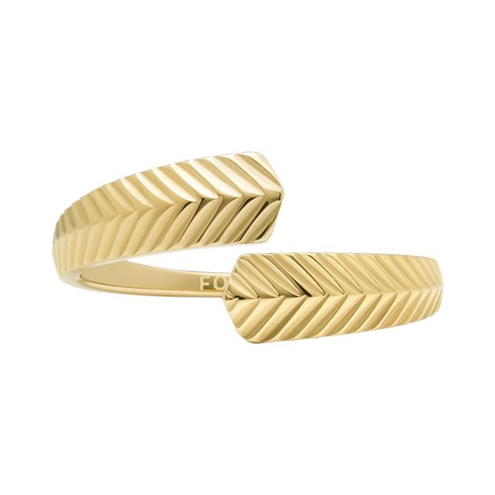 Anillo harlow para mujer en acero inoxidable, chapado en oro