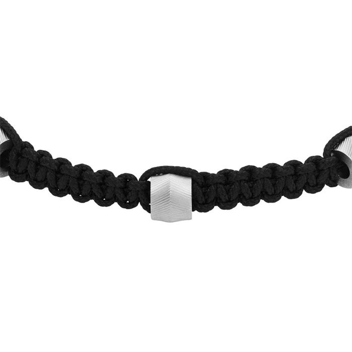 Pulsera harlow para hombre en acero inoxidable y nailon