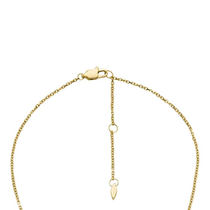 Harlow Hearts engraved necklace in gold-plated stainless steel