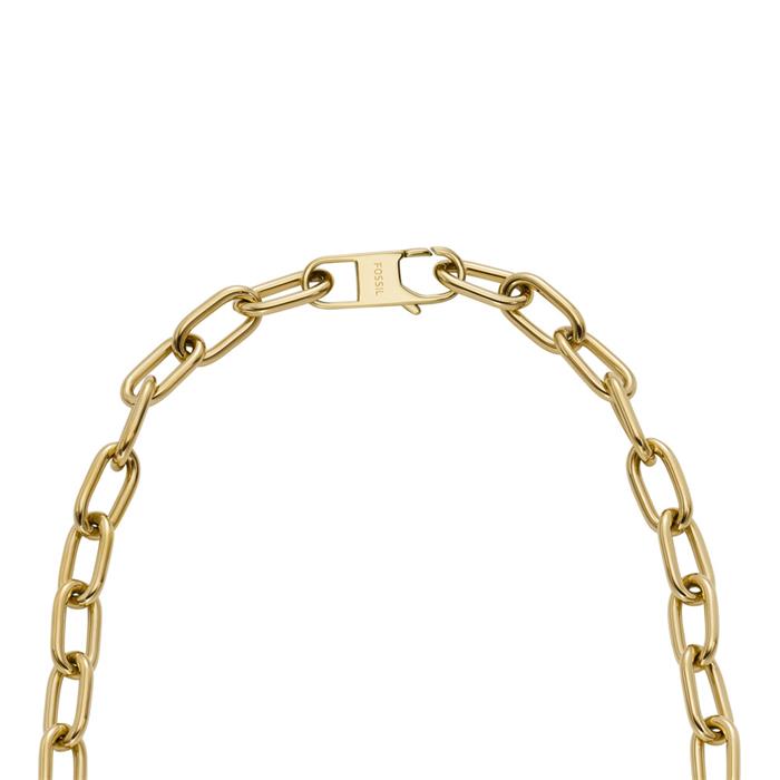 Engravable Harlow Hearts chain in stainless steel, IP gold