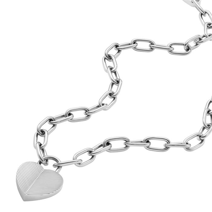 Ladies' Harlow Hearts necklace with engraving pendant, stainless steel