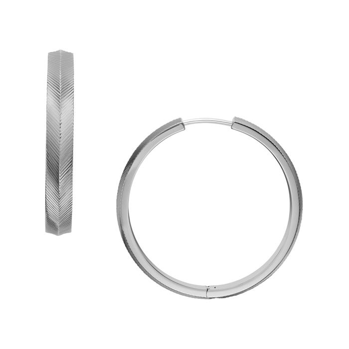 Harlow hoop earrings in stainless steel for women