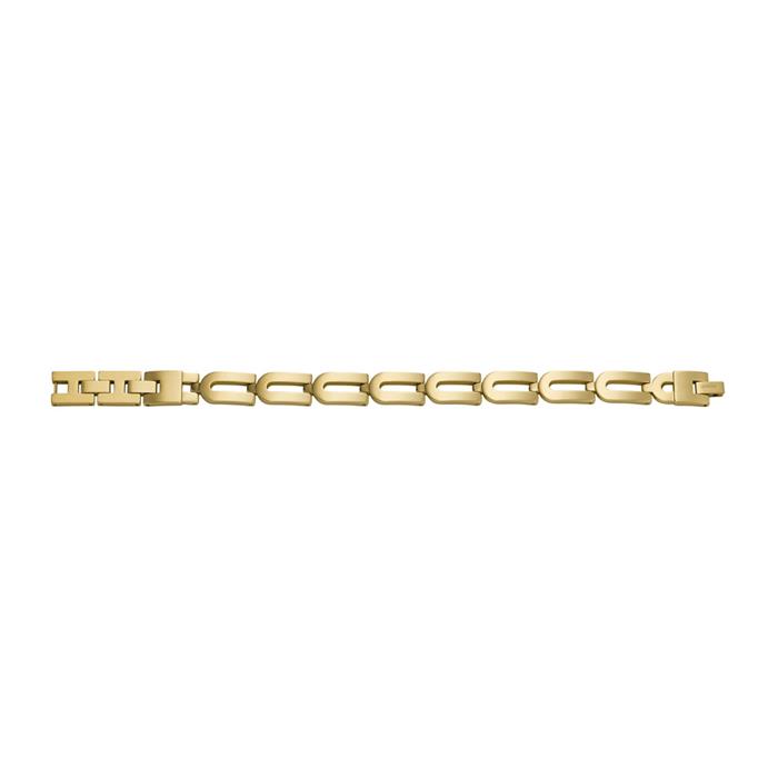 Heritage D-Link link bracelet in stainless steel, gold-plated