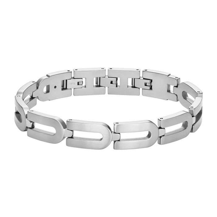 Heritage D-Link schakelarmband van edelstaal