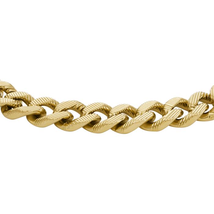 Harlow armoured bracelet in gold-plated stainless steel