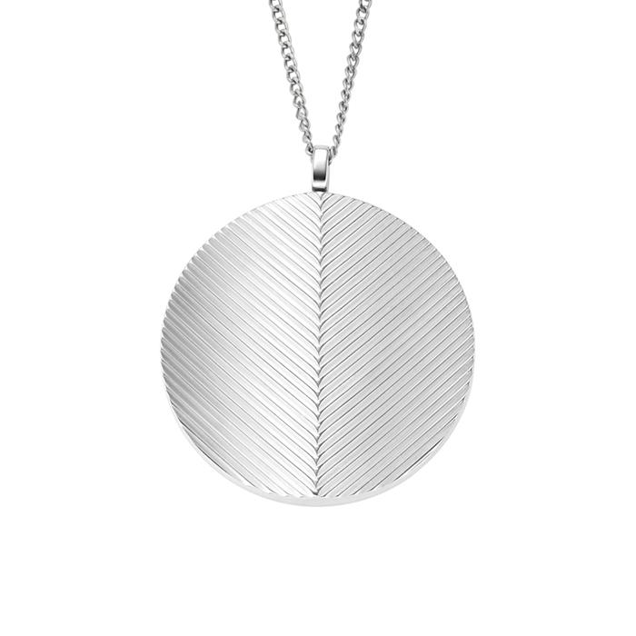 Harlow medallion necklace in stainless steel for ladies