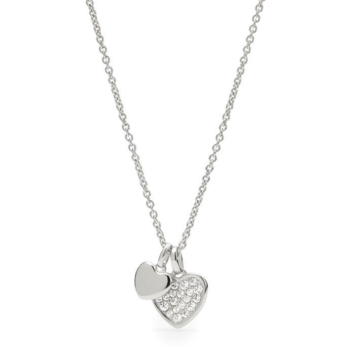925er Silberkette für Damen mit Herzen gravierbar