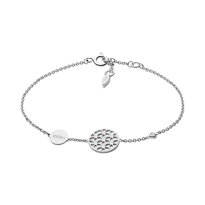 Florales Armband für Damen aus 925er Silber Perlmutt