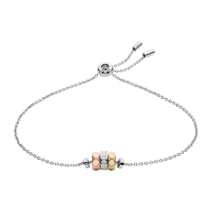 925 Silver Bracelet For Ladies With Glass Stones