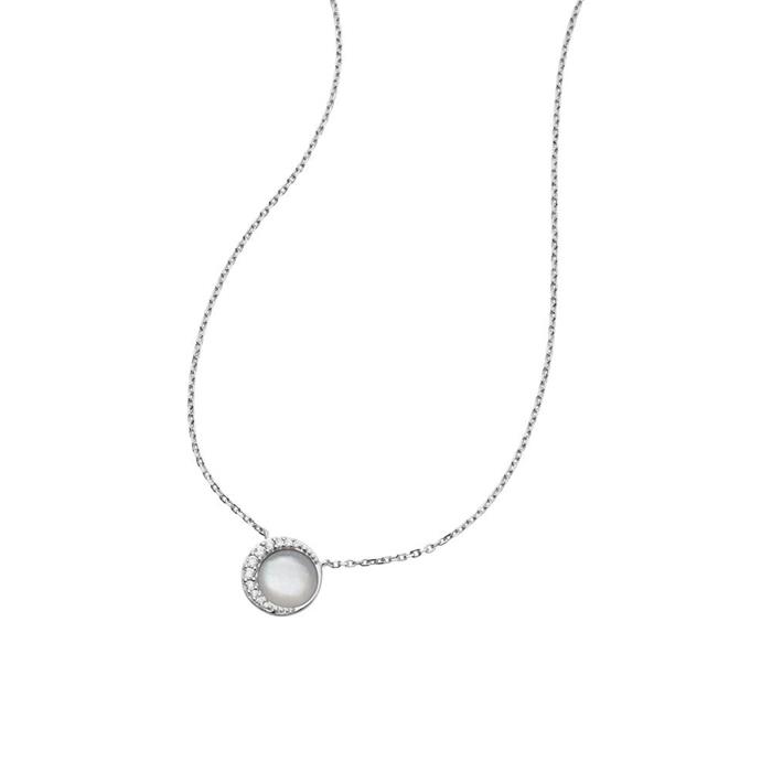 Halskette Crescent für Damen aus Sterlingsilber
