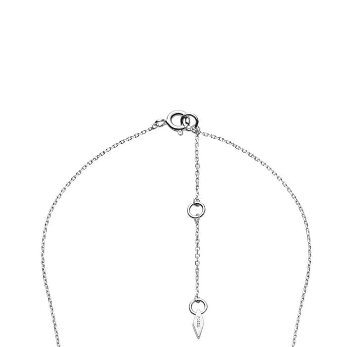 Necklace crescent for women in sterling silver