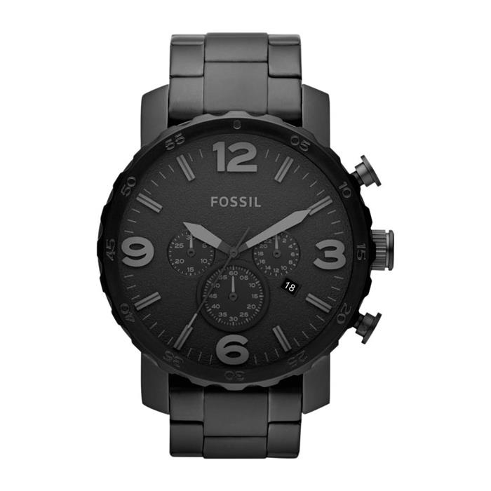 Schwarze Herren-Armbanduhr