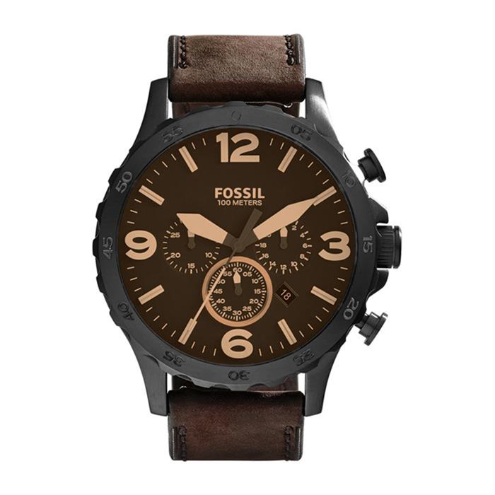 Men's chronograph dark brown