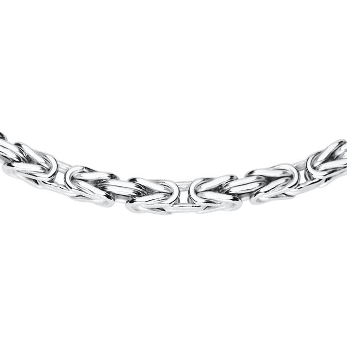 Sterling silver king bracelet for men, 2,5 mm