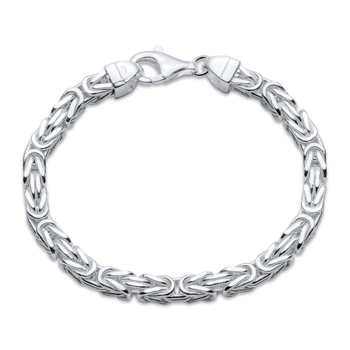 925 silver bracelet, byzatine chain links, 5 mm