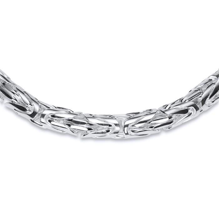 Sterling silver bracelet: King bracelet silver 5mm